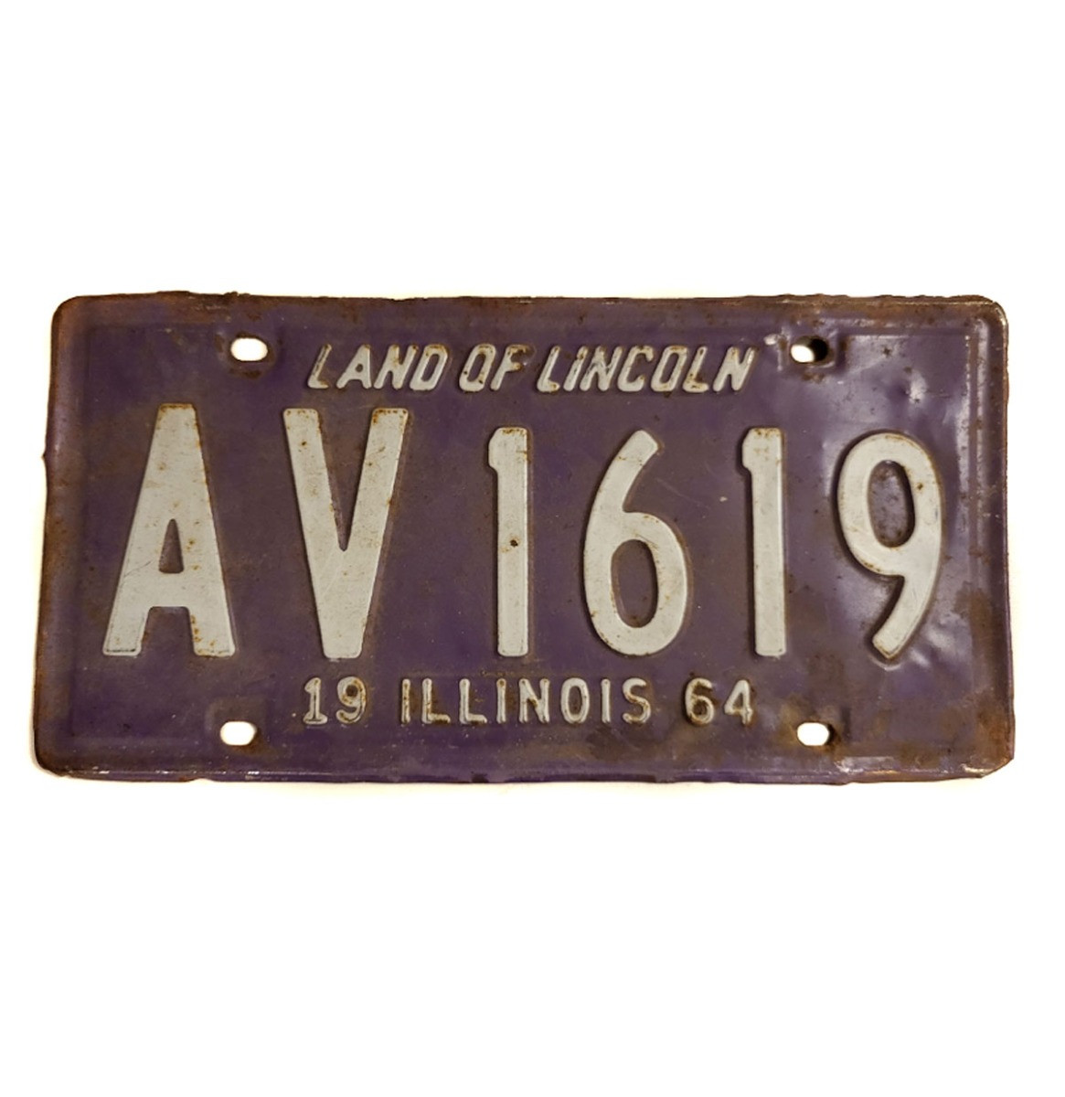Illinois 1964 Kentekenplaat - Origineel