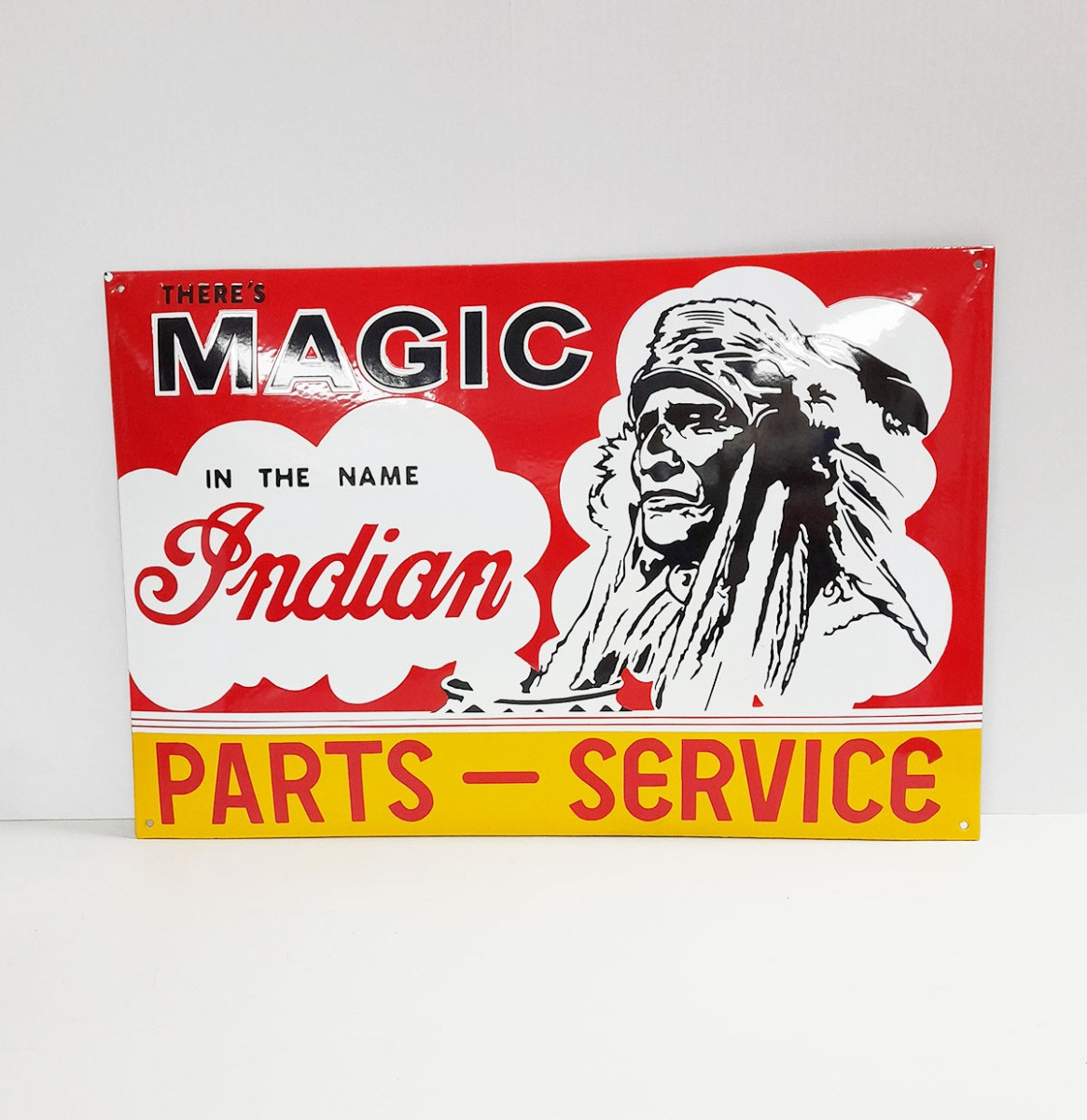 Indian Motorcycles Magic Emaille Bord - 40 x 61 cm