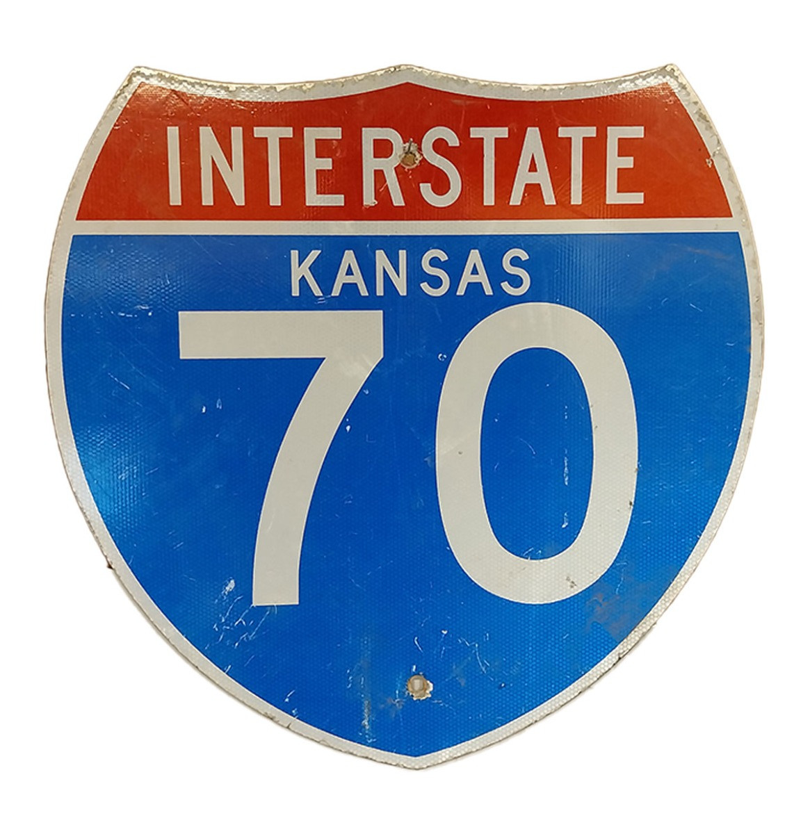 Kansas Interstate 70 Origineel Amerikaans Verkeersbord - 61 x 61 cm
