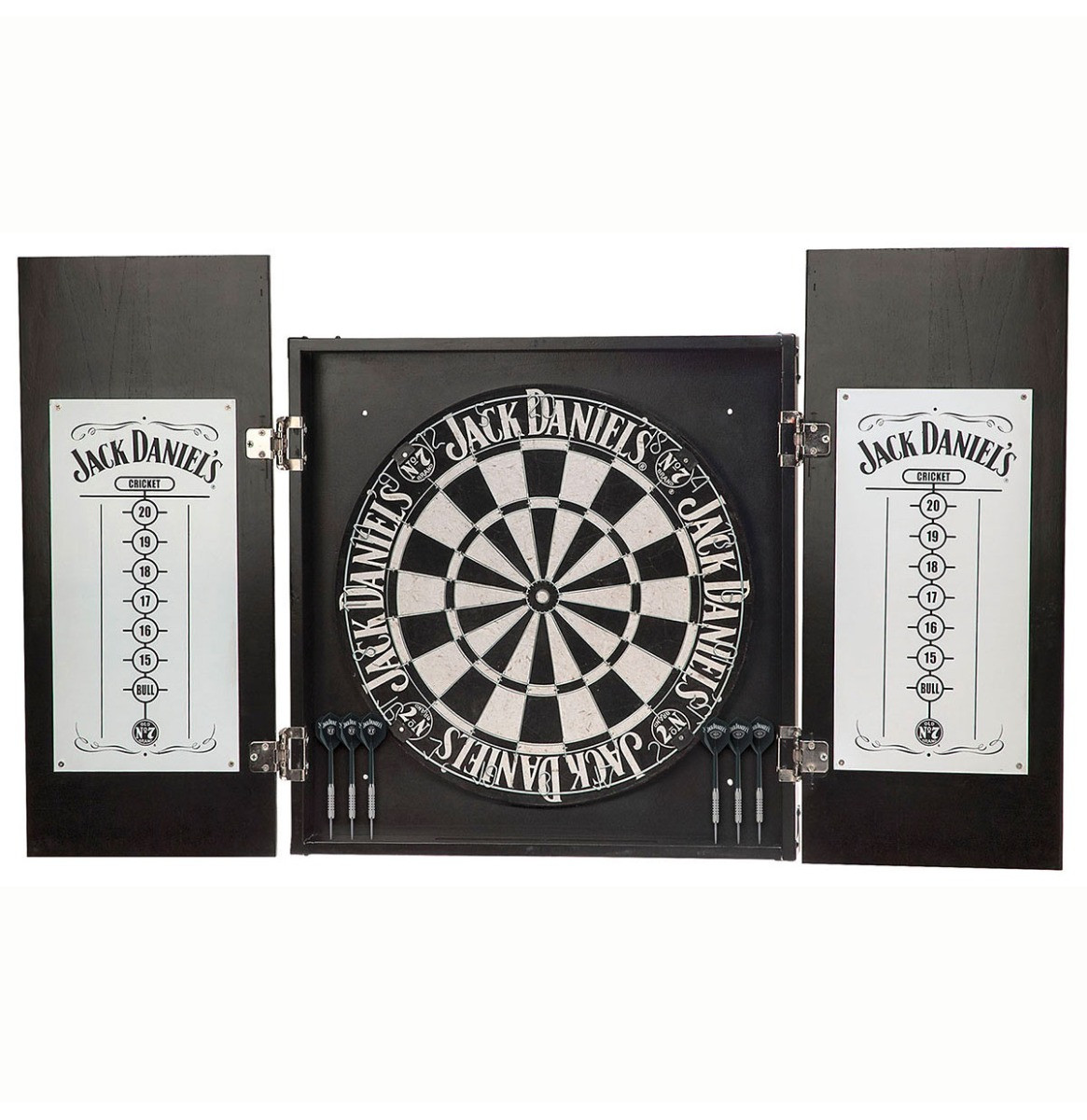 Jack Daniel&apos;s Old No. 7 Dartbord Kast Set