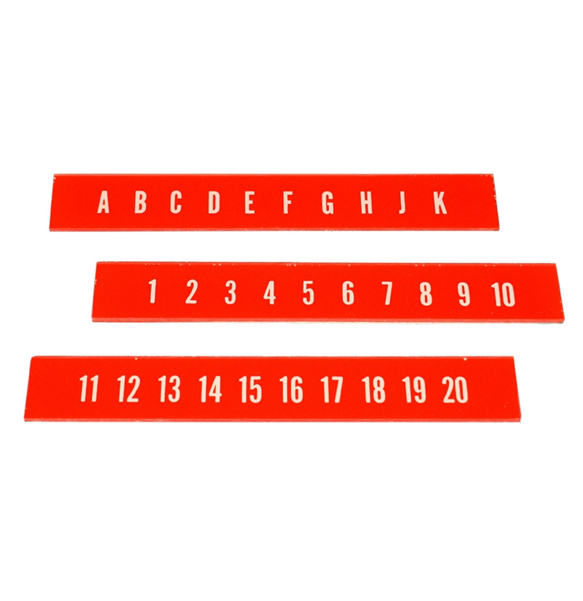Ami Continental 2 Letters En Nummers Strips (Set van 3)