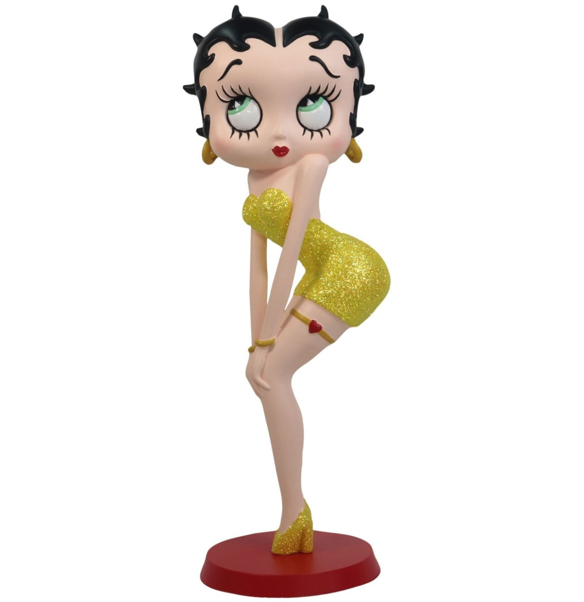 Betty Boop Classic Pose (Gele Glitter Jurk) Beeldje