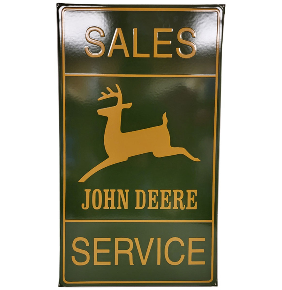 John Deere Sales Service Emaille Bord - 70 x 40 cm