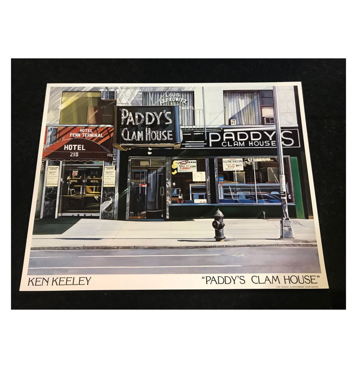 Ken Keeley Poster "Paddy&apos;s Clam House" - 1985