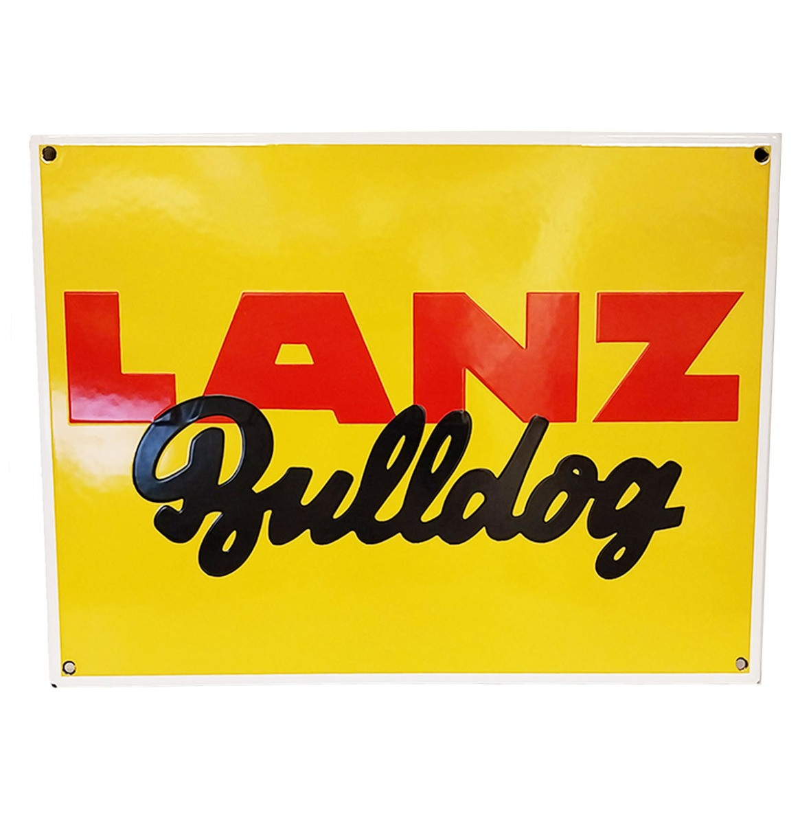 Lanz Bulldog Emaille Bord - 40 x 30cm