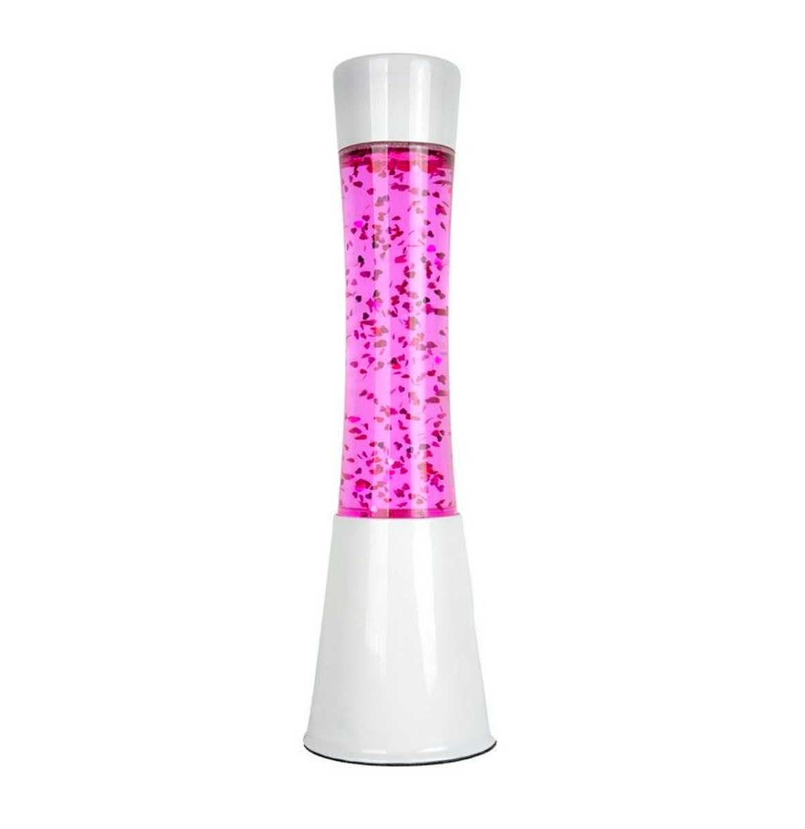 Fisura Lava Lamp - Roze Glitter Hartjes