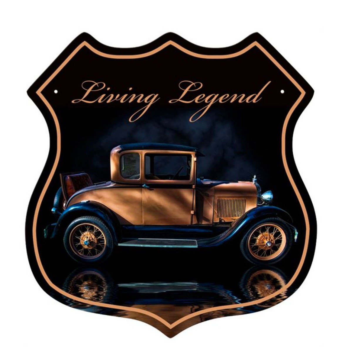 Living Legend Zwaar Metalen Bord 38x38 cm
