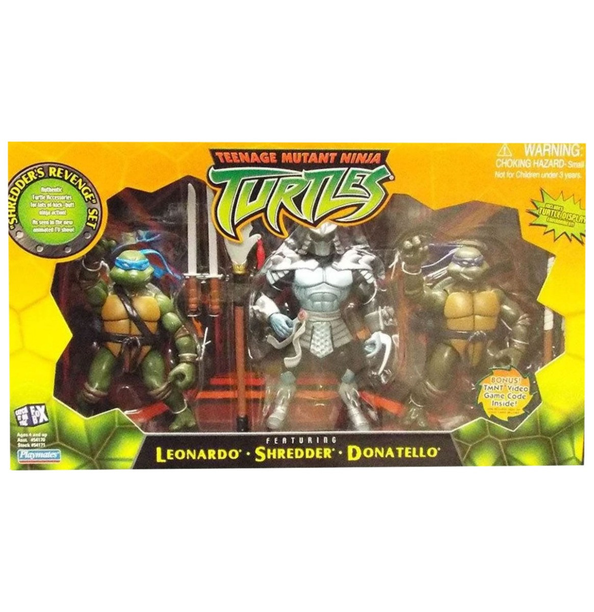 Teenage Mutant Ninja Turtles Shredder&apos;s Revenge Set Leonardo/Shredder/Donatello