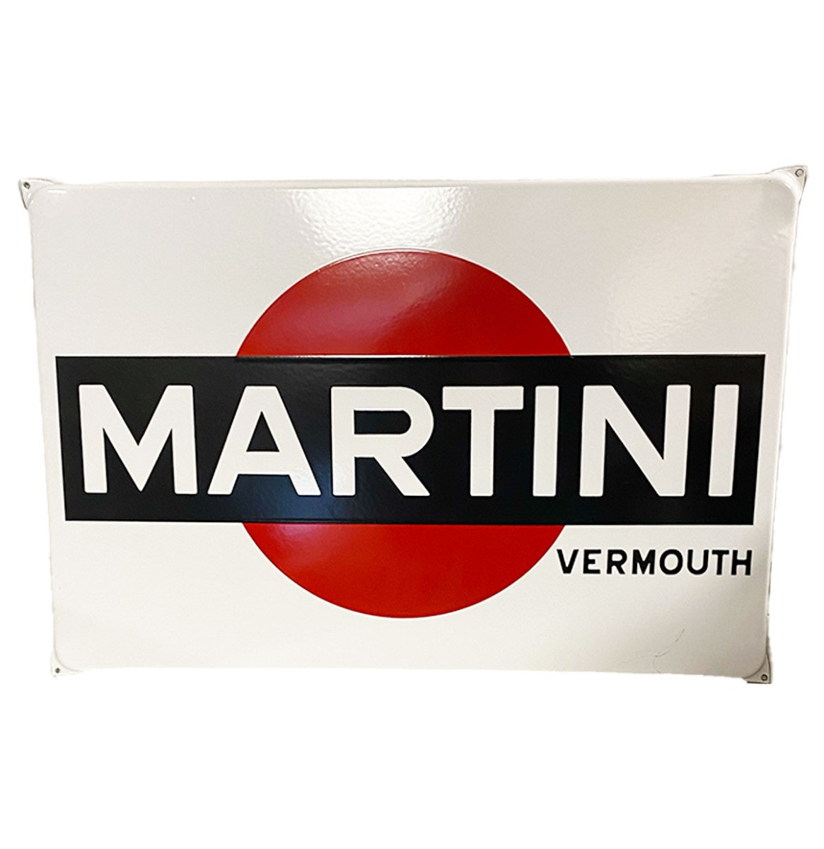 Martini Vermouth Logo Emaille Bord - 60 x 40cm