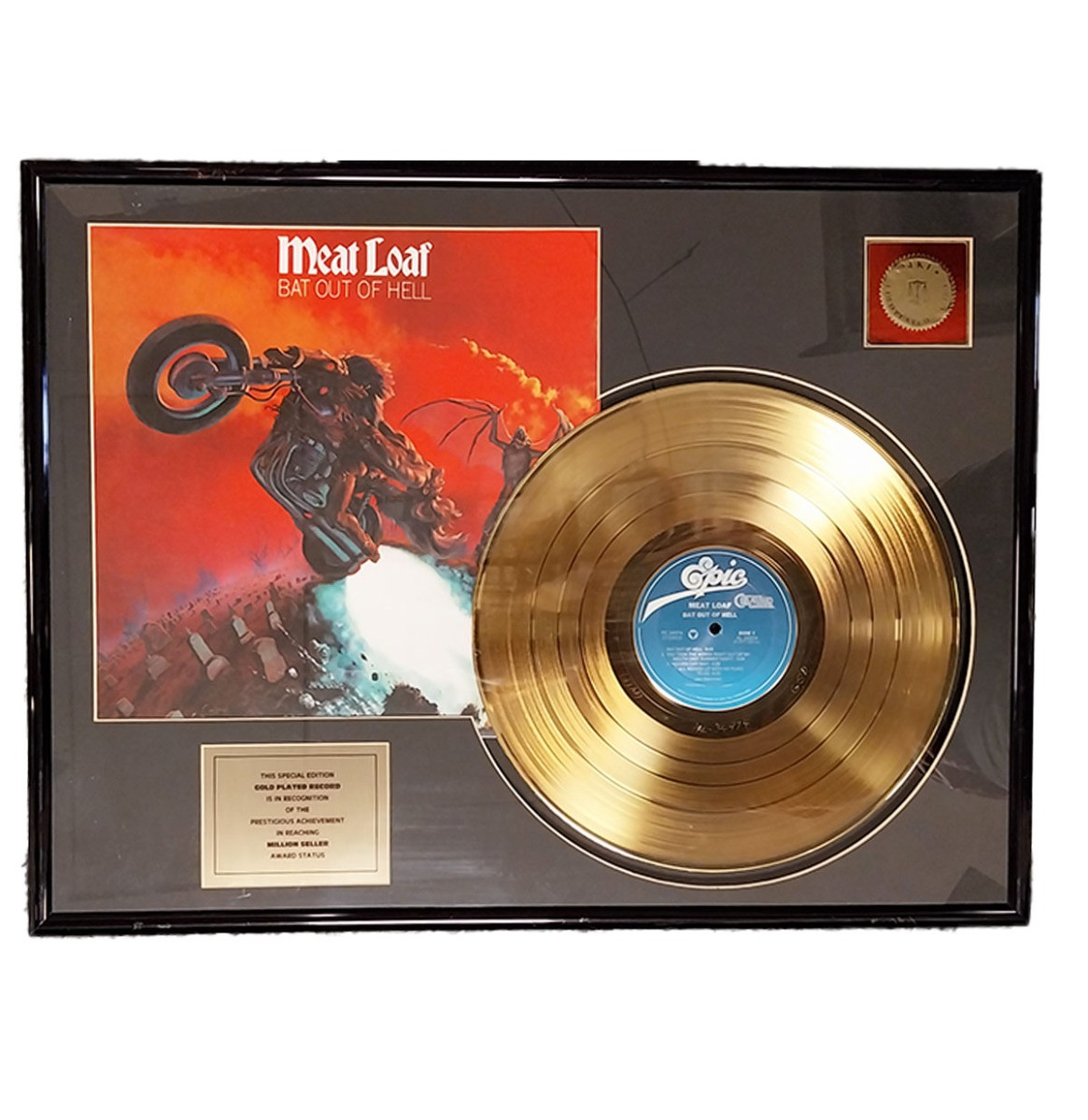 Meat Loaf - Bat Out Of Hell LP Gouden Plaat