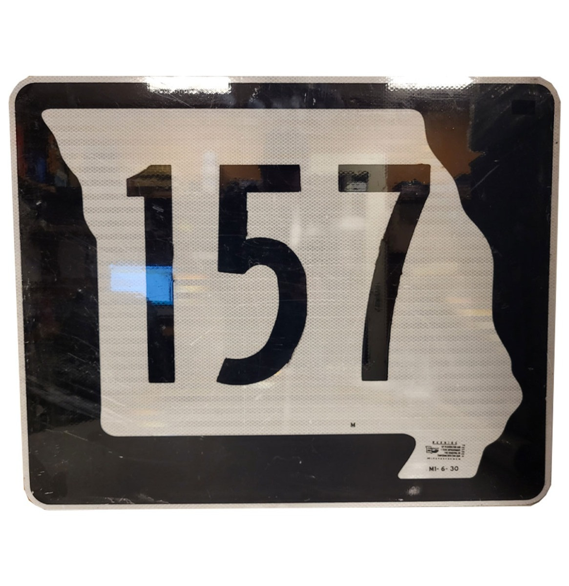 Missouri Highway 157 Metalen Straatbord - Origineel - 76 x 62 cm