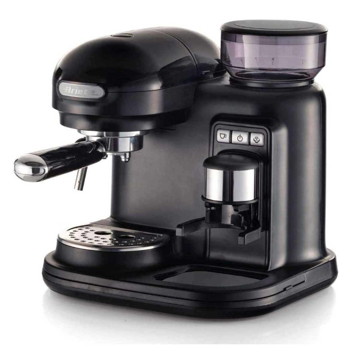 Ariete Moderna Espresso Machine - Met Geïntegreerde Koffiemolen Zwart