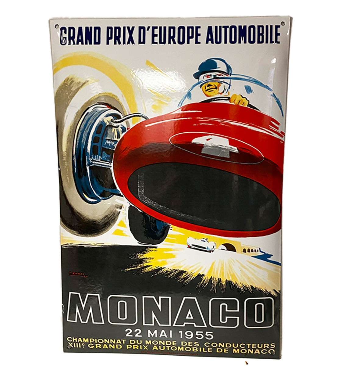 Monaco Grand Prix 1955 Emaille Bord - 60 x 40cm