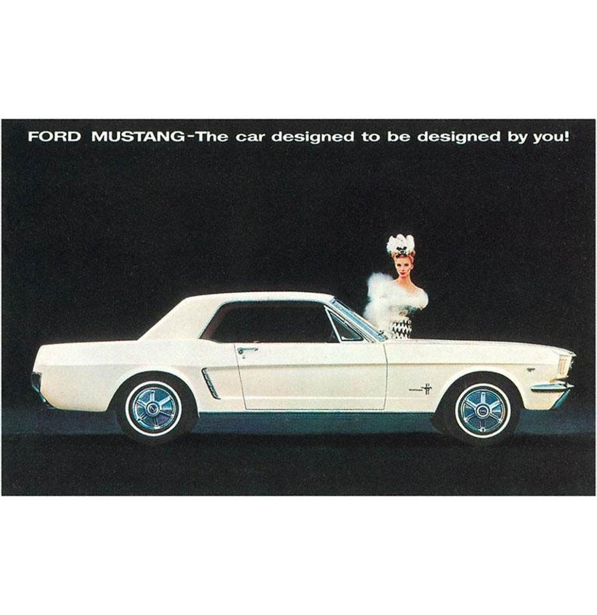 Mustang - Vintage Foto, Kunst Afdruk
