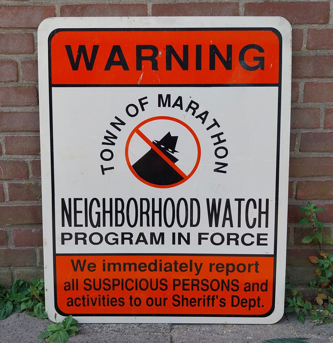 Warning Neighborhood Watch Originel Straatbord - 76 x 61cm
