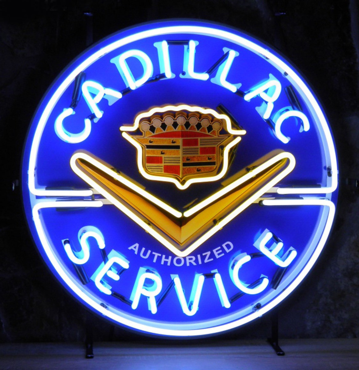 Cadillac Fifties Design Neon Verlichting 65 x 65 cm