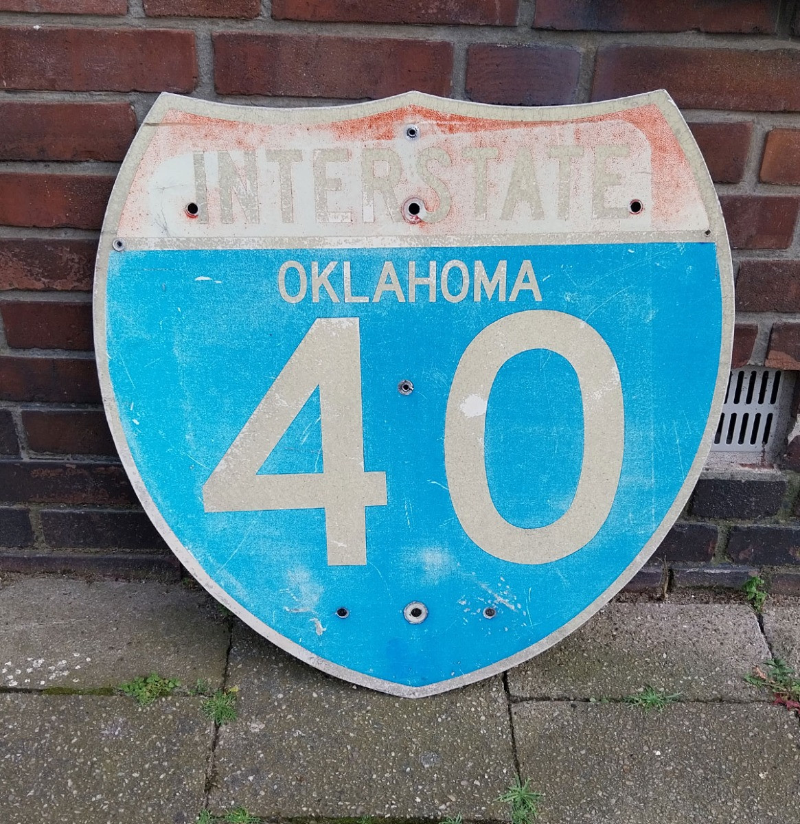 Oklahoma Interstate 40 Origineel Amerikaans Verkeersbord - 60 x 60cm