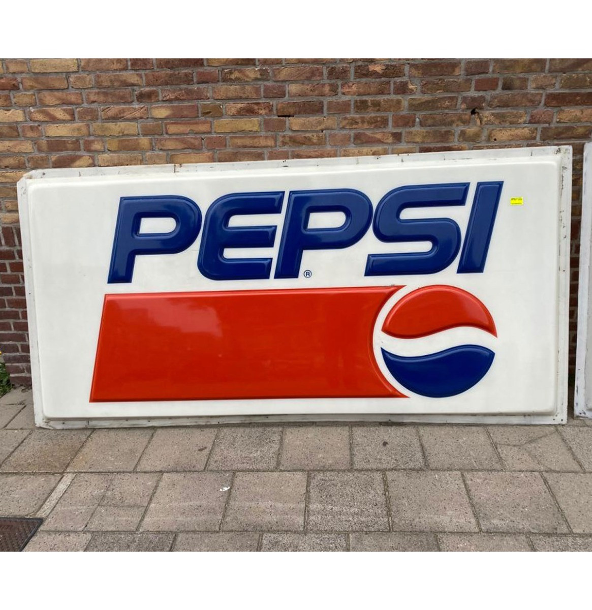 Pepsi Lichtbak Plaat Face 245 x 120 cm Origineel