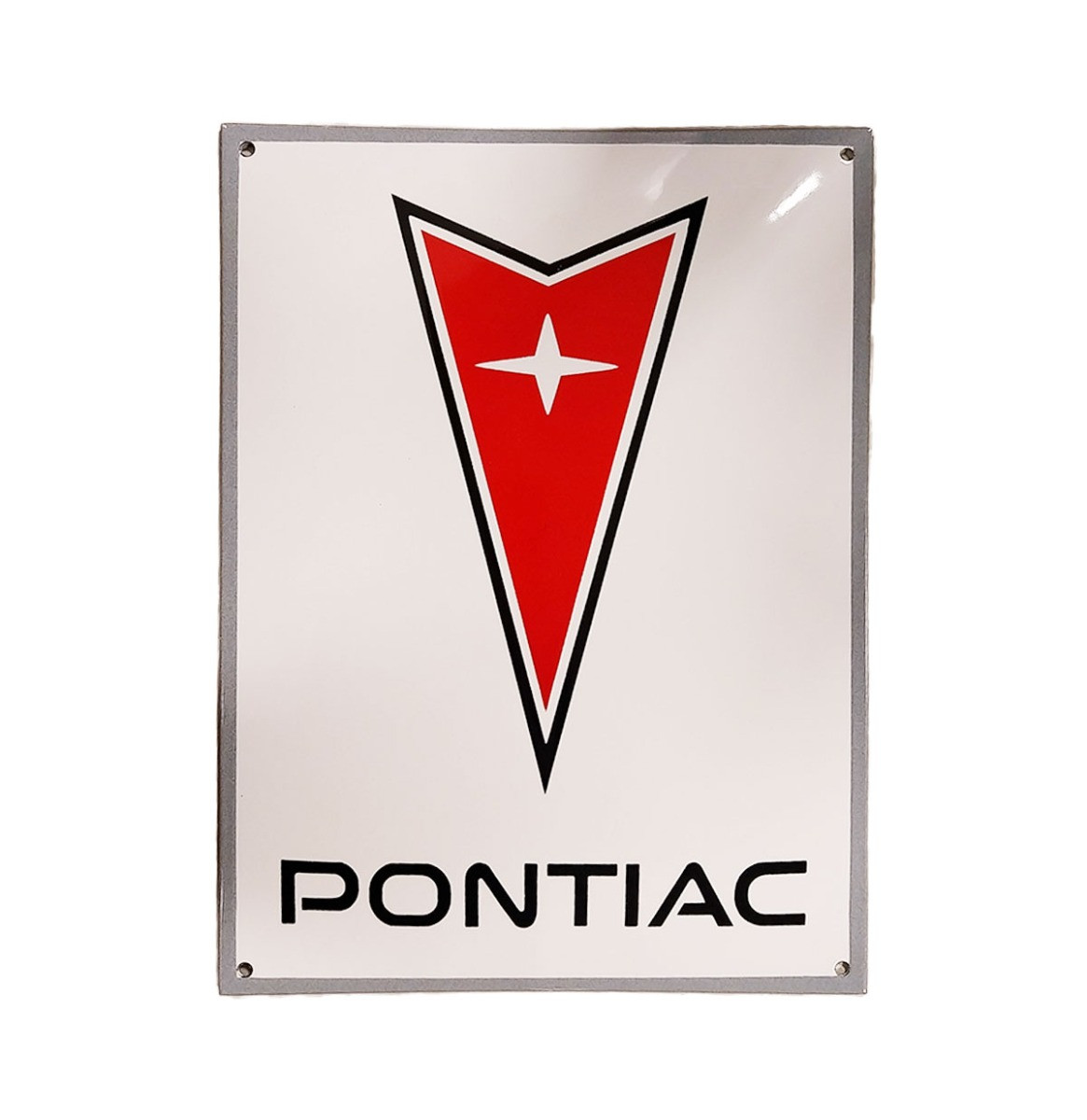 Pontiac Logo Emaille Bord - 40 x 30cm