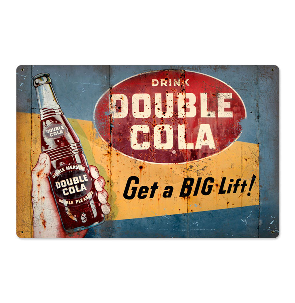 Double Cola Zwaar Metalen Bord