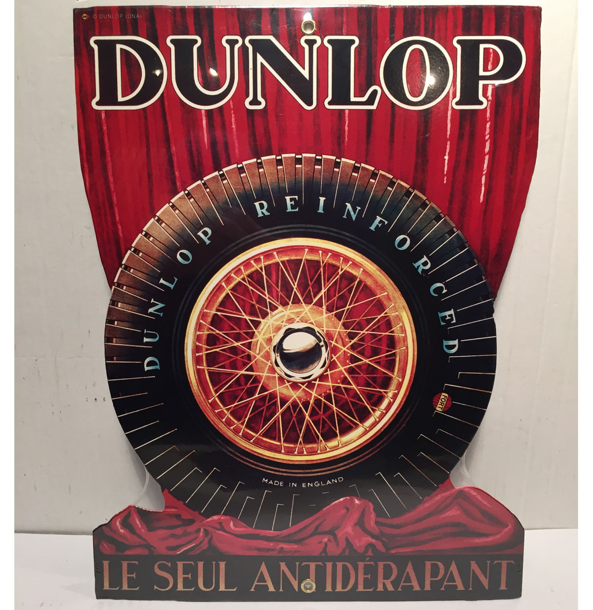 Dunlop Tires Zwaar Metalen Bord