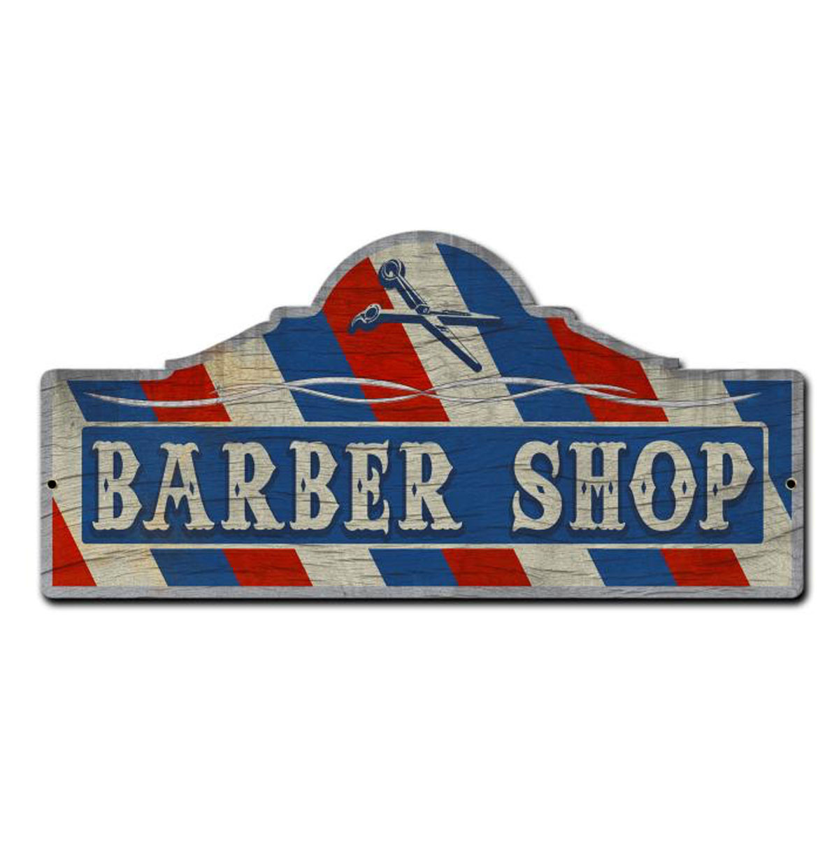 Barber Shop Heavy Gauge Metal Sign 66,5 x 31,5 cm