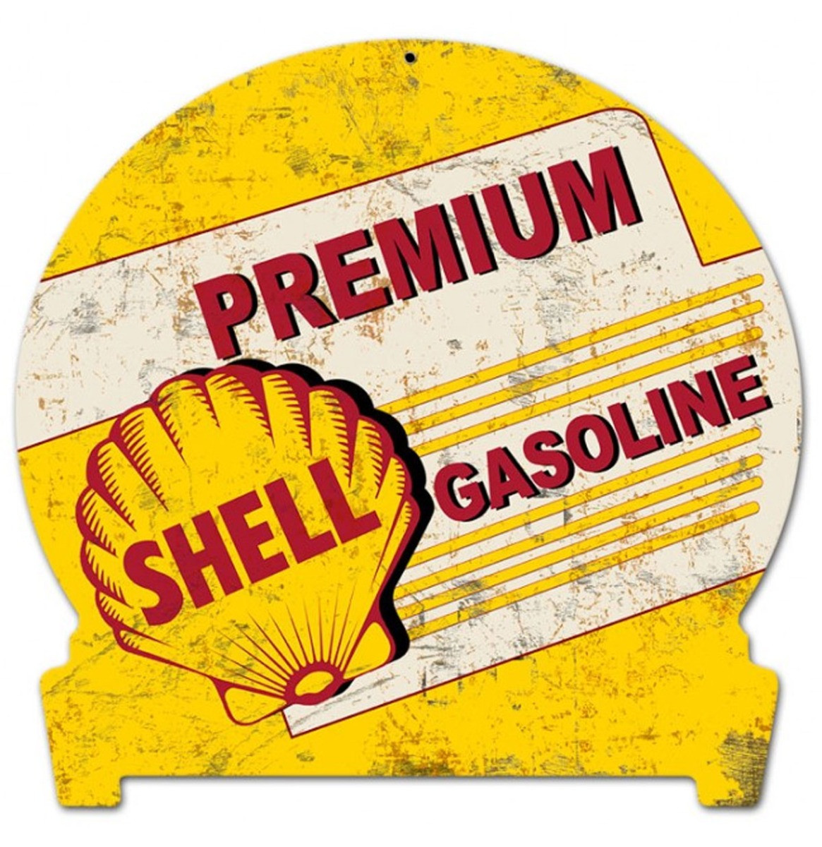 Premium Shell Gasoline Grunge Zware Metalen Bord 45 x 39,5 cm