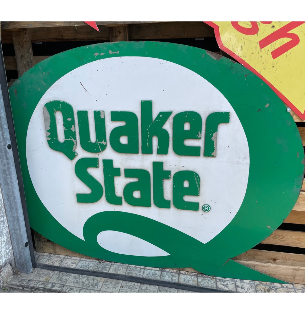 Quaker State Aluminium Bord Origineel 170 x 127 cm