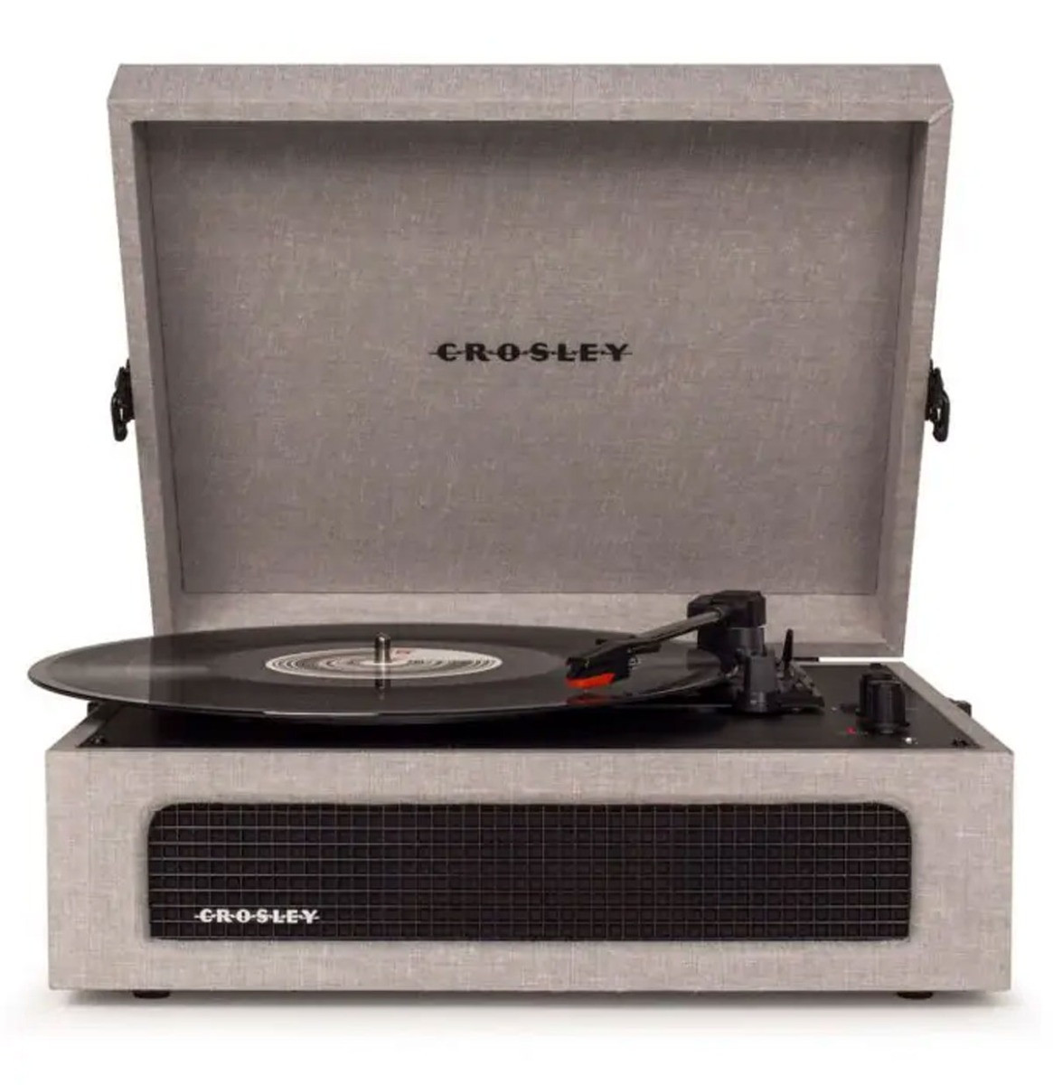 Crosley Voyager Draagbare Retro Platenspeler - Grijs - BLUETOOTH IN/OUT