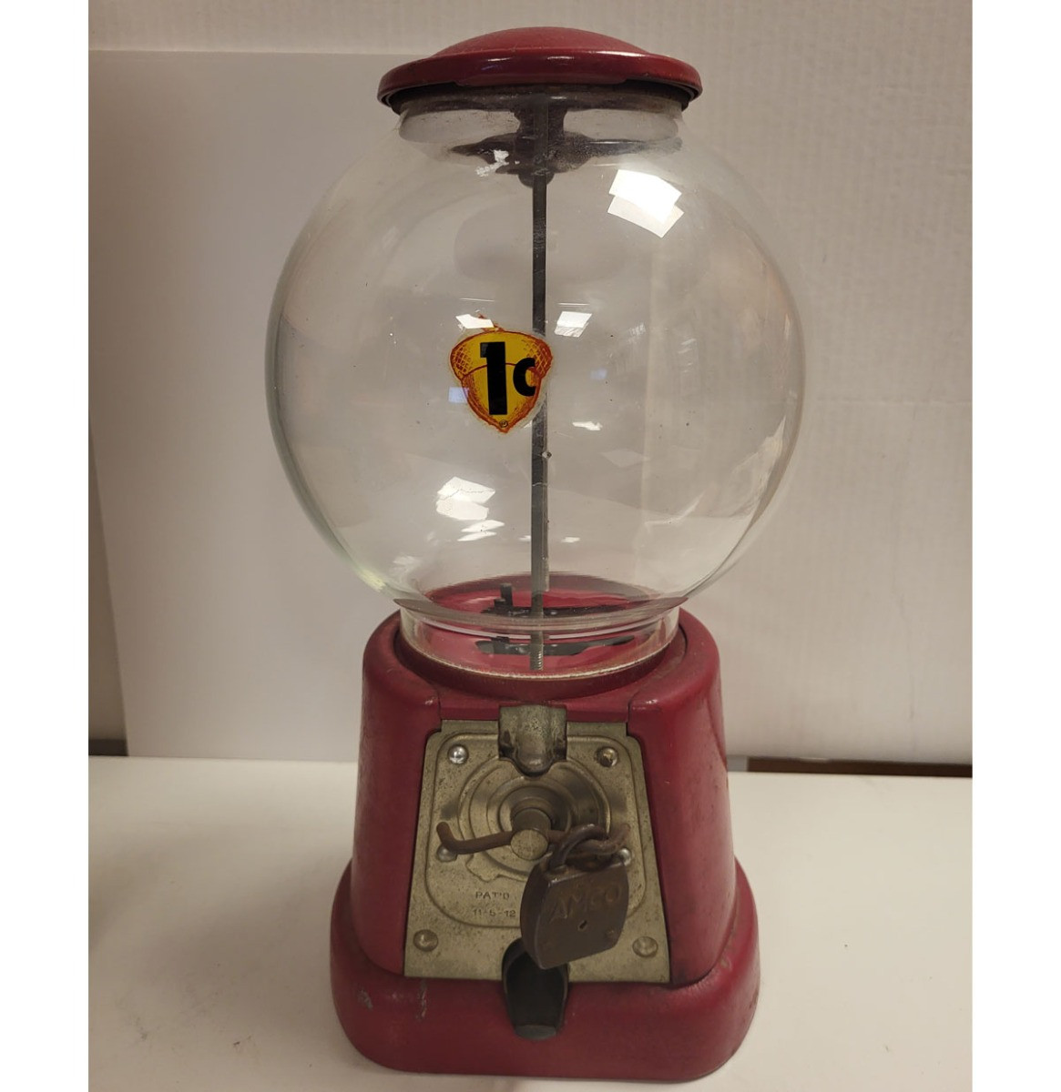 Kauwgomballen Automaat - Rood - Origineel - 1$ Cent