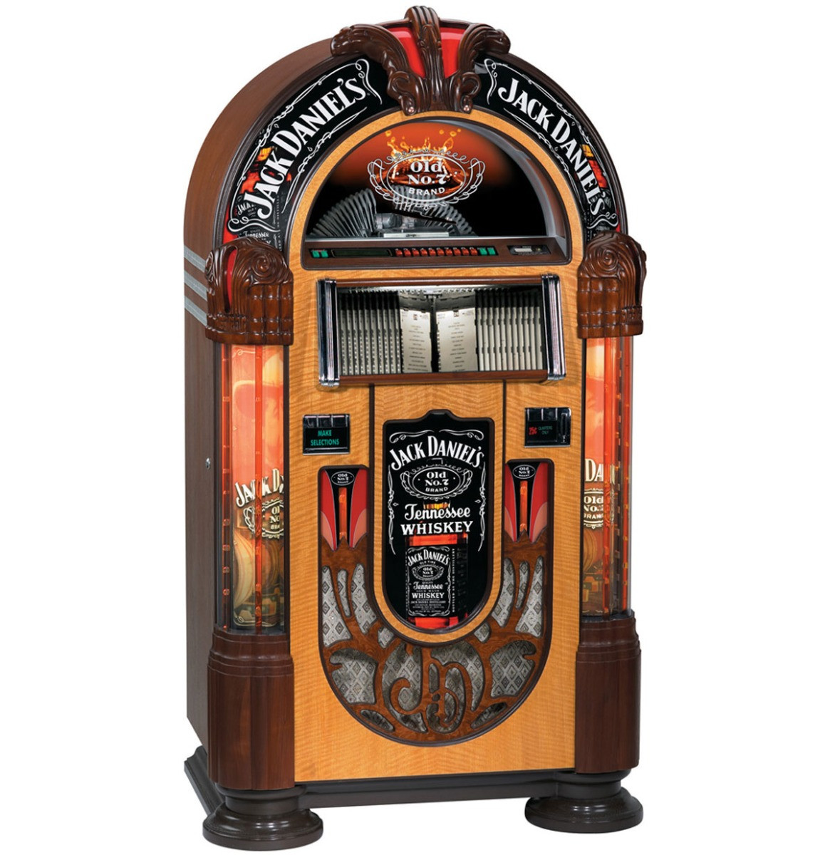 Jack Daniel&apos;s Rock-Ola 100 CD Jukebox Met Bluetooth