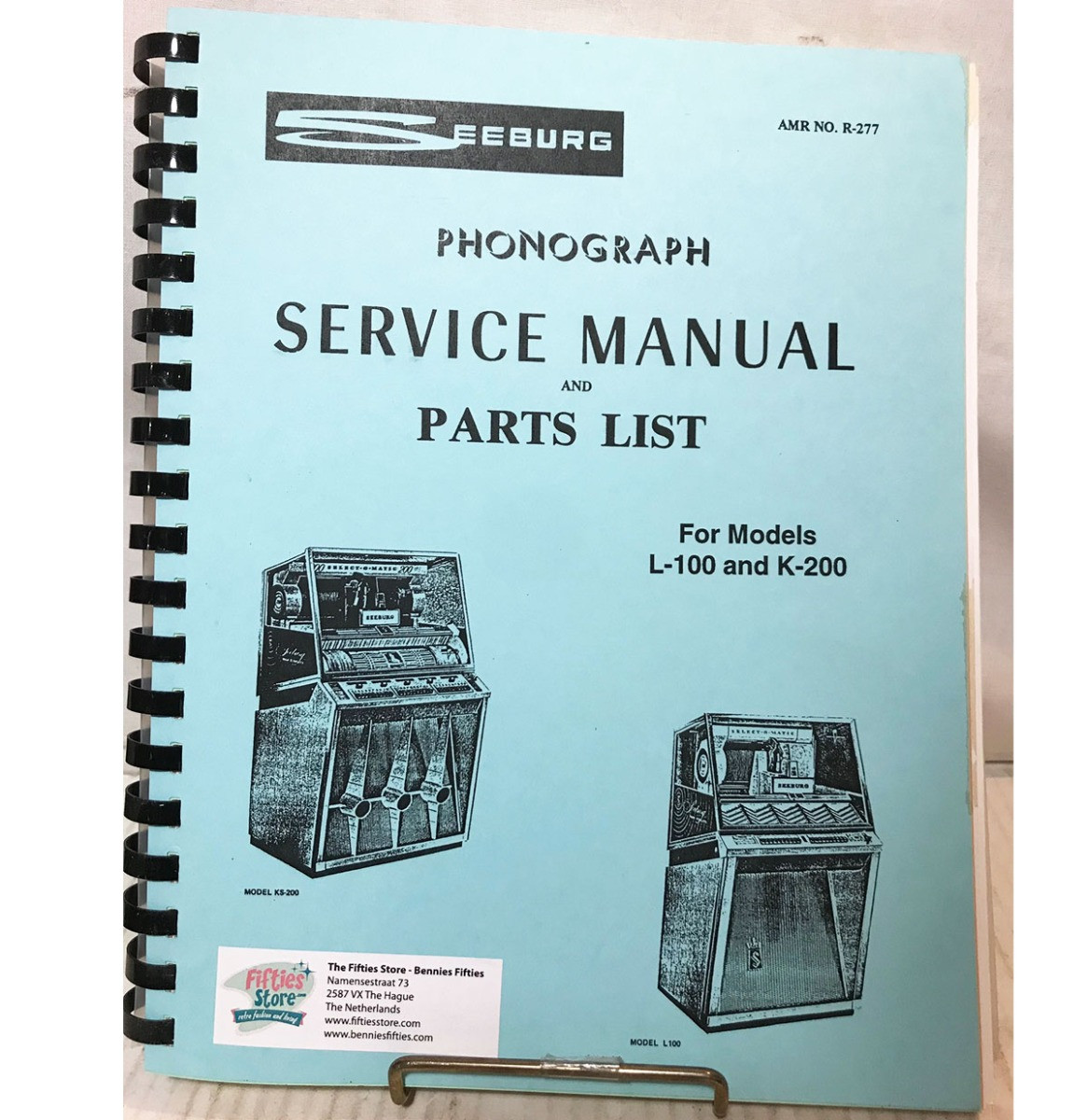Service Manual & Parts List Seeburg Jukebox Model L-100 & K-200