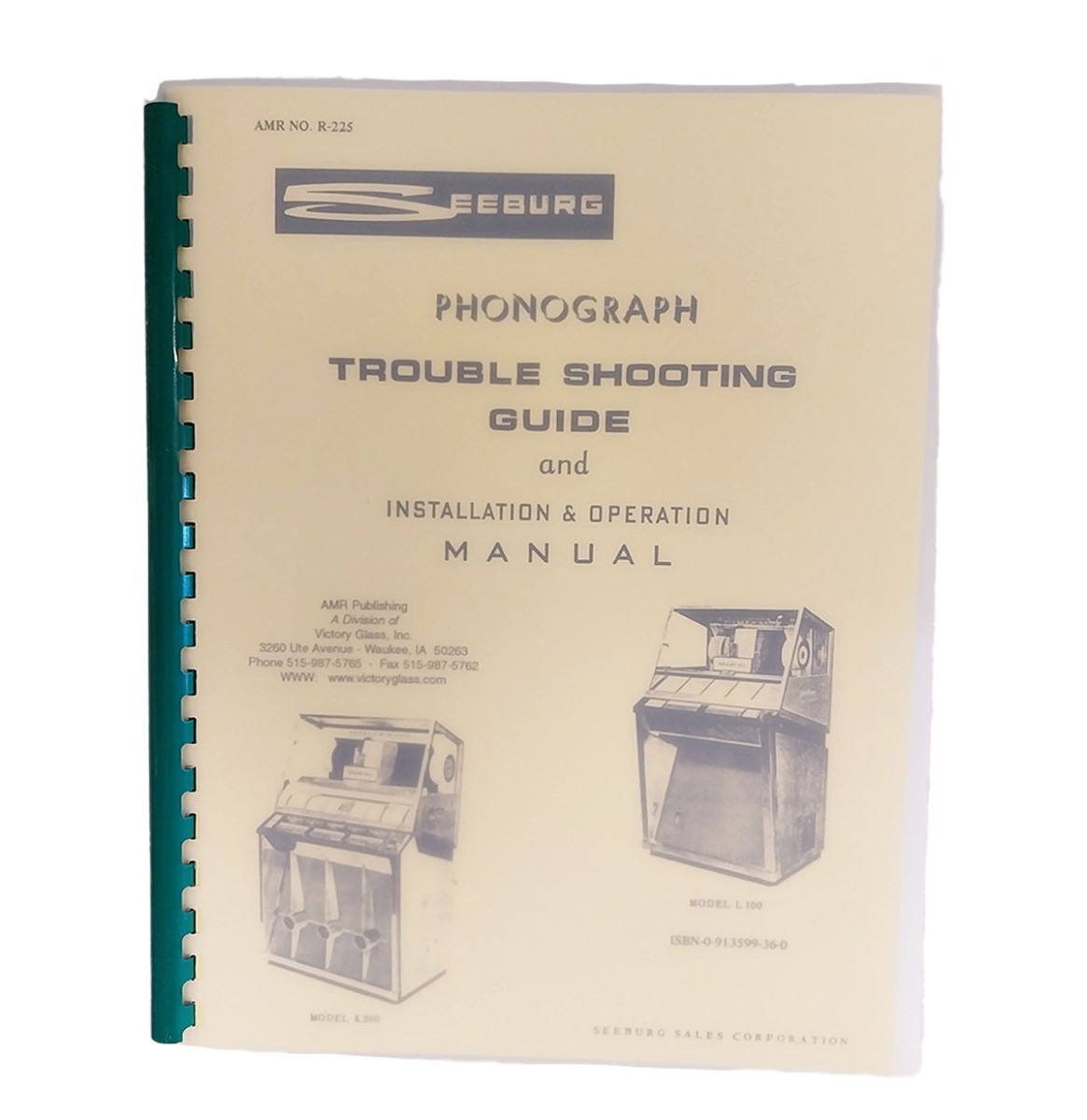Seeburg K200 / L100 Jukebox Troubleshooting Guide, Installation And Operation Manual