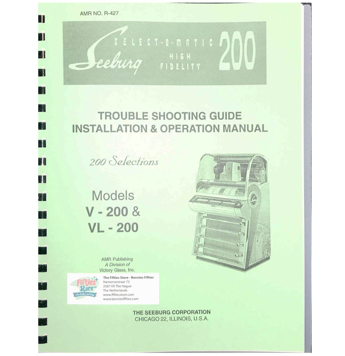 Seeburg V-200 And VL-200 Trouble Shooting, Installation And Operation Manual