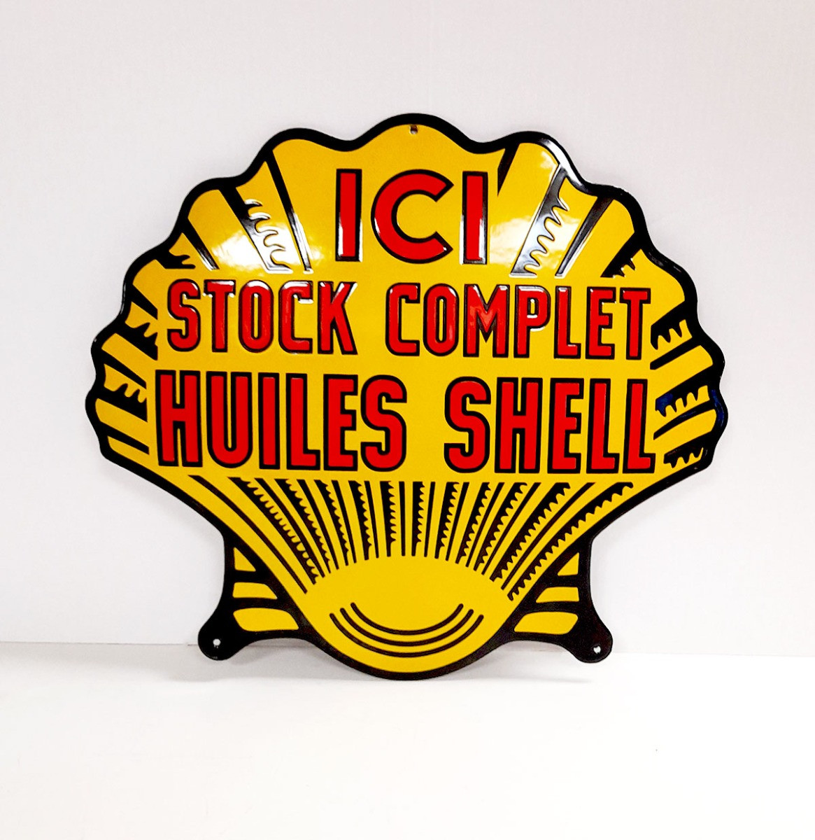 Huiles Shell Emaille Bord - 50 x 45cm