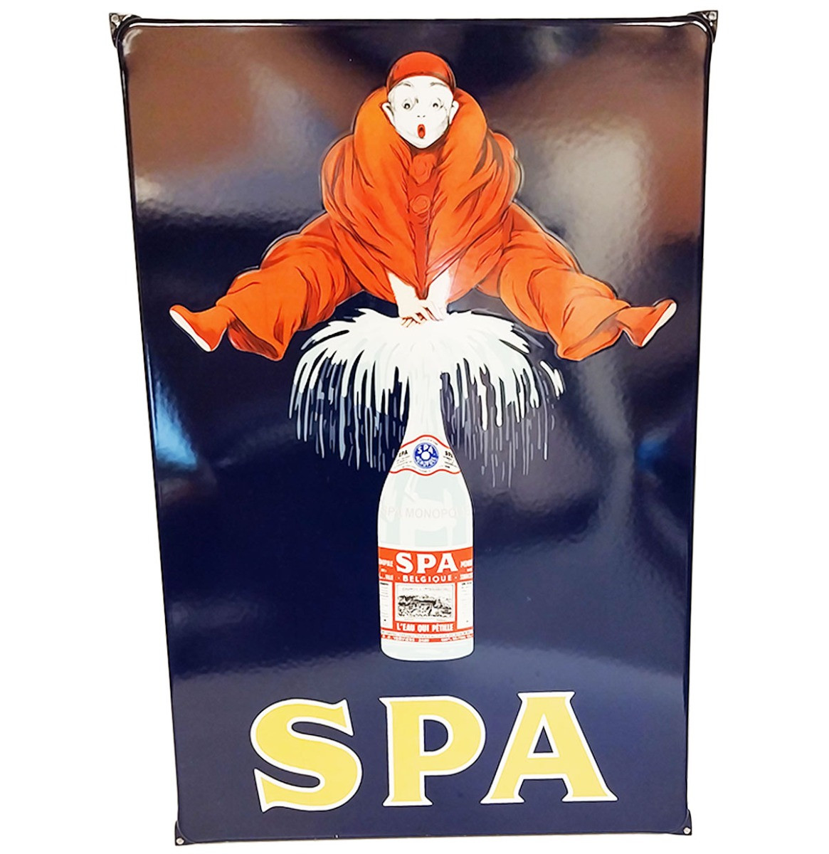 Spa Emaille bord - 70 x 47cm
