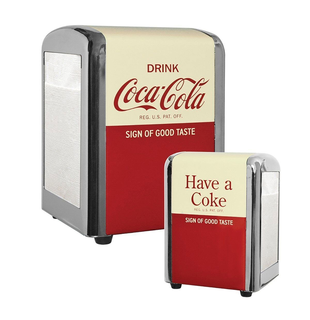 Coca-Cola Half Formaat Servetten Houder Sign of Good Taste