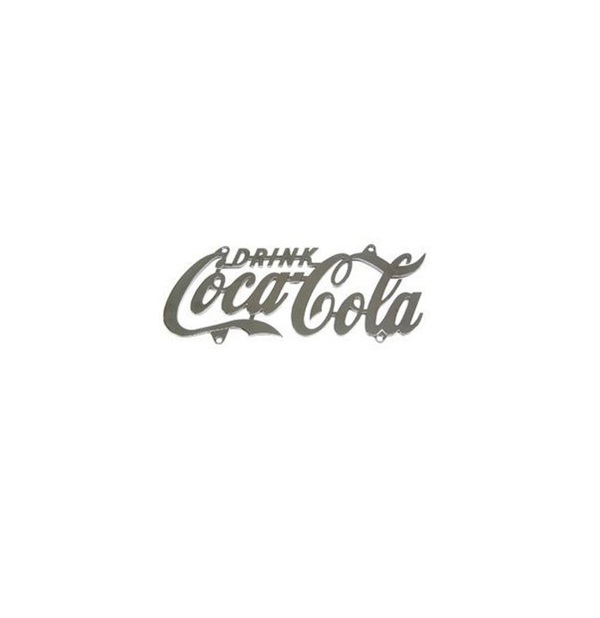 Coca-Cola Kenteken Plaat Chroom