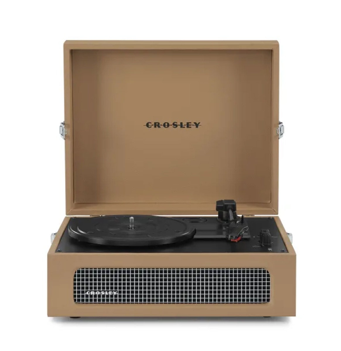 Crosley Voyager Portable Retro Platenspeler - Tan BLUETOOTH IN/OUT