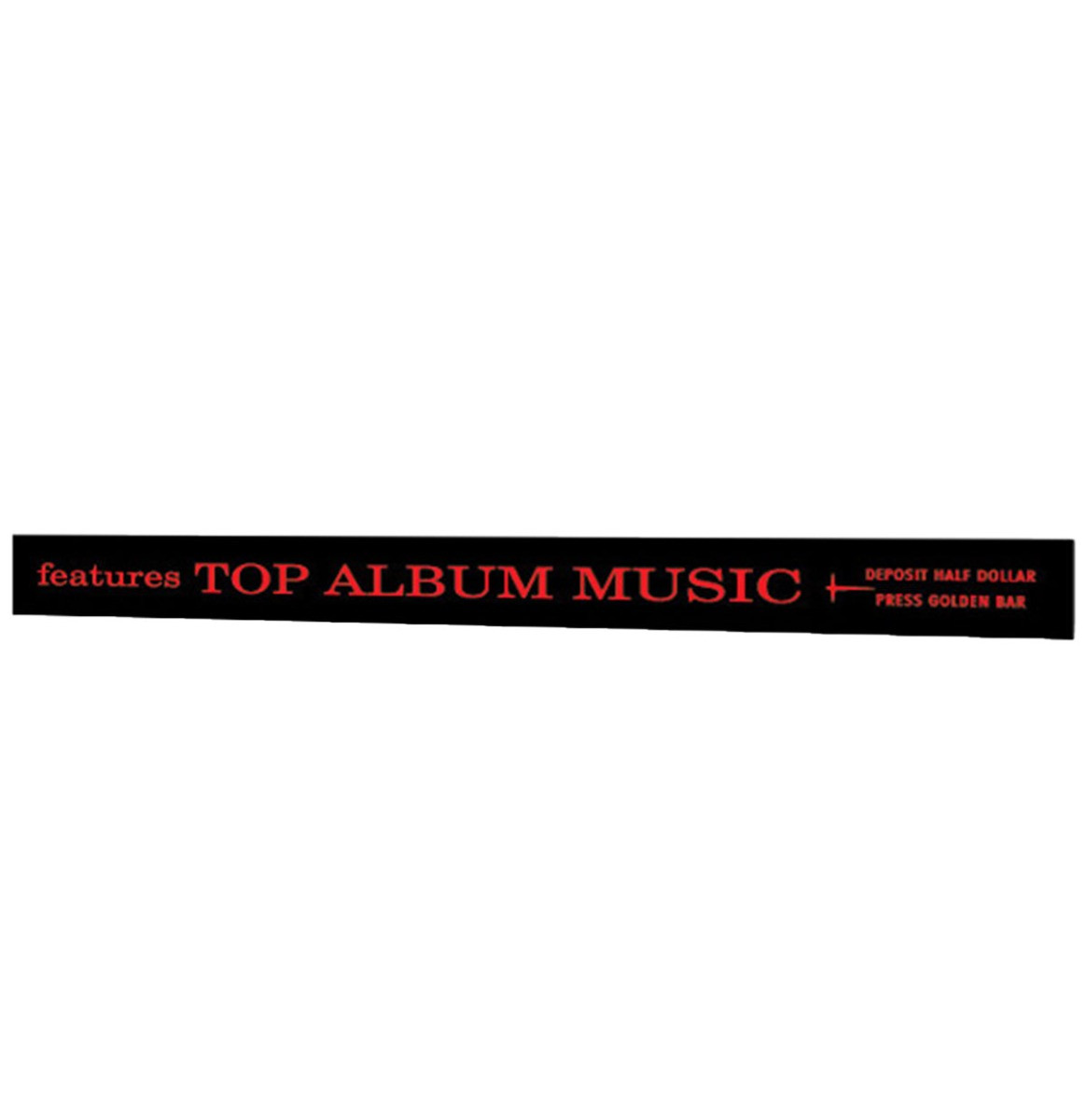 Wurlitzer 2800 Model &apos;Top Album Music&apos; Display Strook - Rood