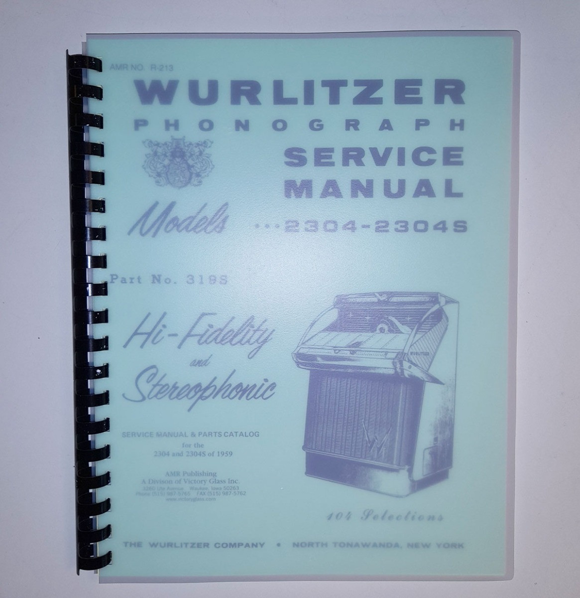 Wurlitzer 2304 - 2304S Service Manual