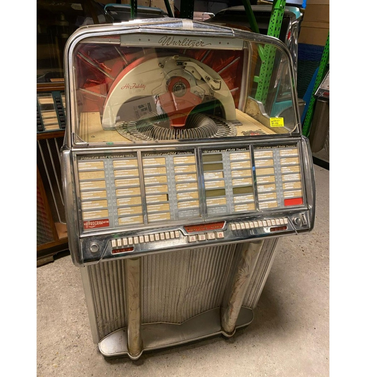 Wurlitzer 1800 Jukebox 1955 - Origineel