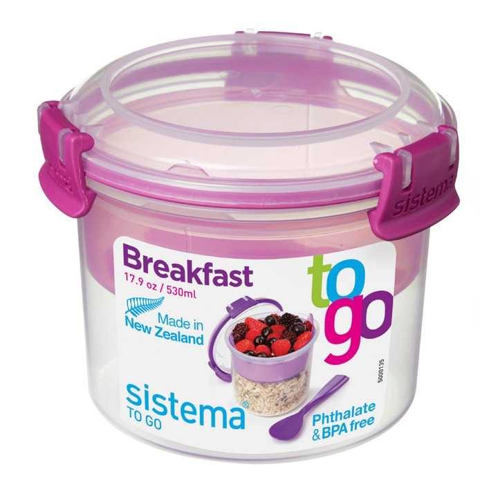 Sistema TO GO - Breakfast Lunchbeker - 530 ml Roze