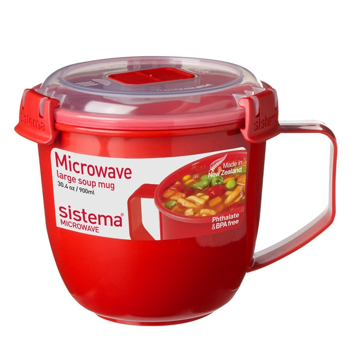 Sistema Microwave - Soepmok L - 900 ml Rood