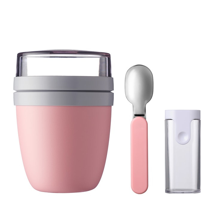 Mepal Ellipse - Lunchpot & Vouwlepel - 700 ml Nordic Pink