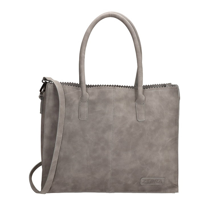 Zebra Trends - Natural Bag Damestas XL - Kartel Lisa Lichtgrijs