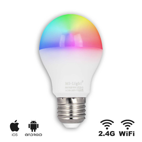 LED E27 RGB Bulb 9W - RGB/CCT - Wifi/RF Controlled