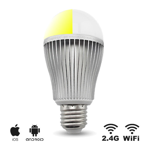 LED E27 Bulb Dual White - 9W - Wifi/RF Controlled