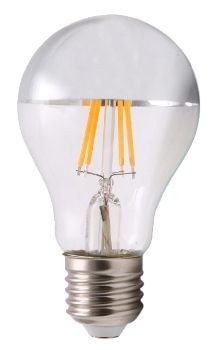 LED E27 FIlament Spiegellamp 6 Watt - 2700K - Dimbaar