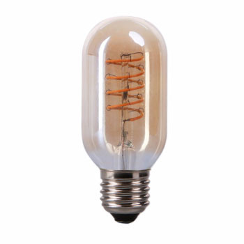 LED E27-T45 Filament 4 Watt - 2700K - Curved - Dimbaar - Amber